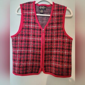 100% Wool Vintage vest Women M